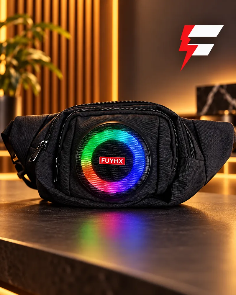 Riñonera con Parlante Bluetooth y Luces RGB