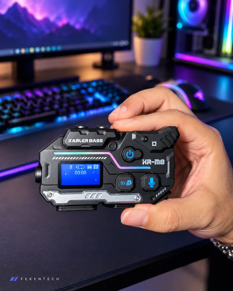 Intercomunicador Bluetooth para Casco de Moto KR-M8